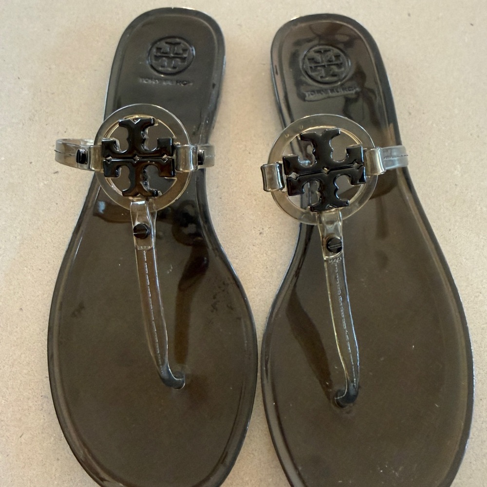 Tory Burch Black Jelly Sandals
